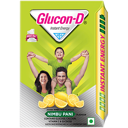 Glucon-D Instant Energy Glucose Powder - Nimbu Pani, 450 g  