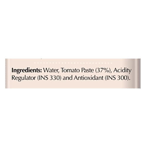 Dabur Hommade Tomato Puree -  Made From 100% Ripe Tomatoes, No Added Preservatives, 200 g  