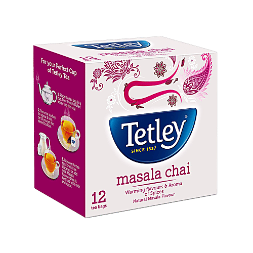 Tetley Masala Tea, 24 g (12 Bags x 2 g each) 