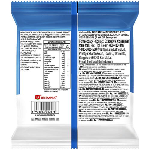 Britannia Milk Bikis Biscuits, 160 g Atta, Zero Trans Fat