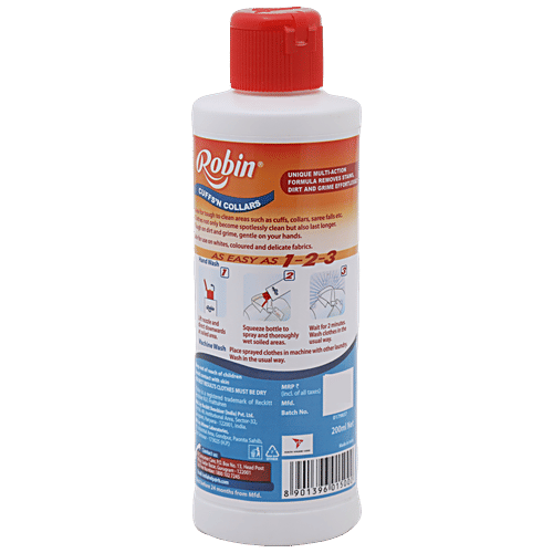 Buy Robin Fabric Cleaner Cuffs Collars Cleans 200 Ml Online At Best