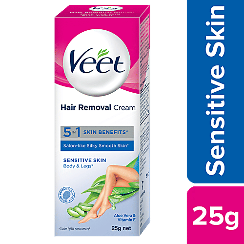 Buy Veet Hair Removal Cream Silk Fresh Sensitive Skin 25 gm Online At