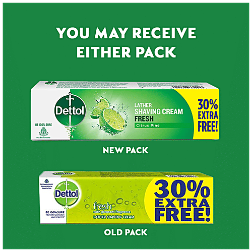 Buy Dettol Shaving Cream Germ Protection Fresh 78 Gm Online At Best