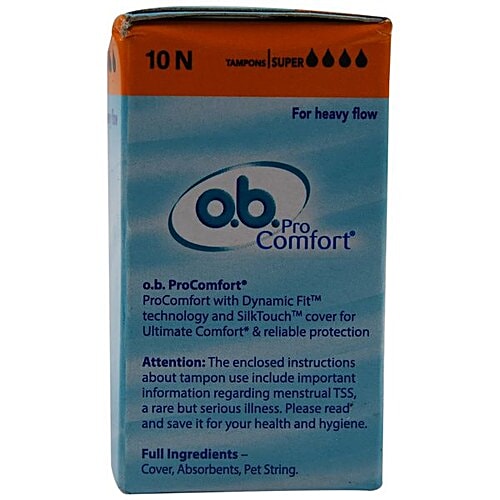 Buy Ob Tampons For Heavy Flow 10 Pcs Online At Best Price of Rs 137.75