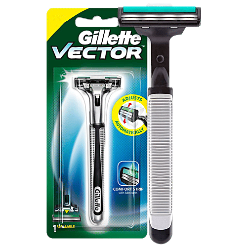 Buy Gillette Adjustable Razor Vector Plus 1 Pc Online At Best Price of