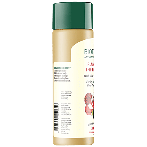 BIOTIQUE Intense Repair Hair Oil - Flame Of Forest, For Dry, Damaged/Colour Treated Hair, 120 ml Carton Ayurvedic Recipe