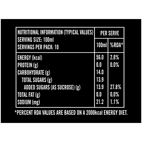 Appy Fizz PET Bottle, 1 L No Caffeine