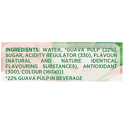 Tropicana Delight Fruit Juice - Guava, 180 ml Tetra Pak No Added Preservatives