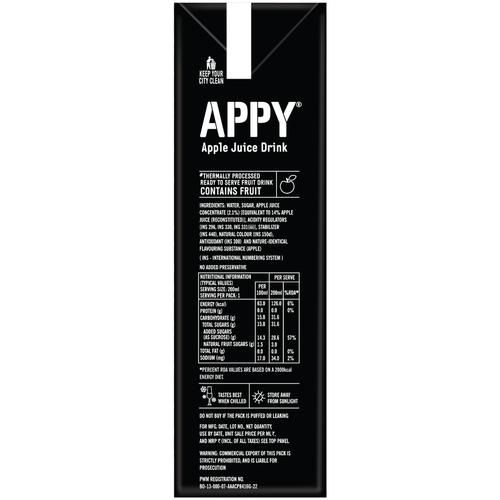 Appy Apple Drink, 200 ml Carton No Added Preservative