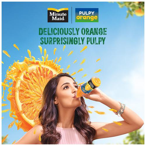 Minute Maid  Minute Maid Pulpy Orange Juice - Ready-To-Serve Fruit Drink, 1 L Pet Bottle 