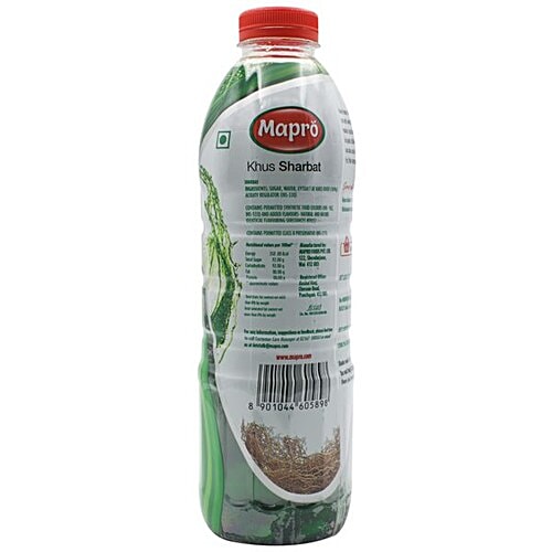 Mapro Coolz Sharbat - Khus, 1 L Bottle 