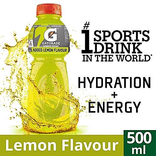 Buy Gatorade Sports Drink Lemon Flavour 500 Ml Online At Best Price of