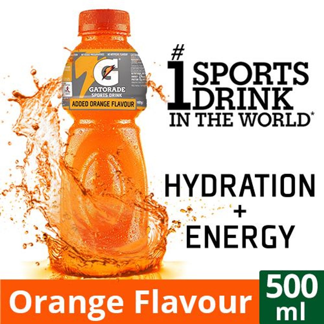 Gatorade Sports Drink - Orange Flavour, 500 ml 