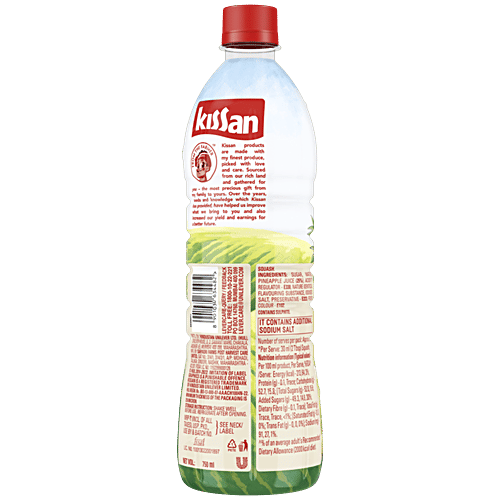 Kissan Pineapple Squash, 750 ml Bottle