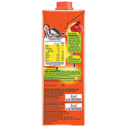 real fruit power pomegranate juice 1 l