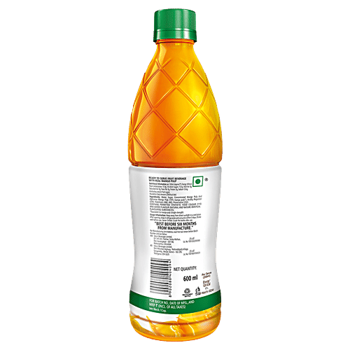 Slice Mango Drink, 600 ml  Zero Trans Fat, Zero Fat