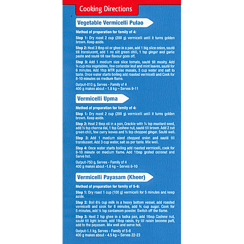 MTR Vermicelli, 400 g Pouch 