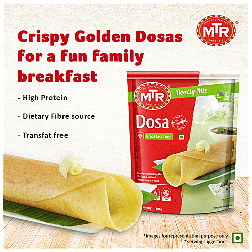 MTR Dosa Mix, 500 g Pouch Natural Protein, Goodness of Grains