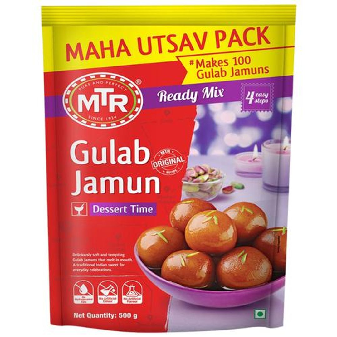 MTR Ready Mix - Gulab Jamun, 500 g Pouch
