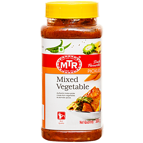Buy MTR Pickle Mix Vegetable 500 gm Jar Online at Best Price. of Rs