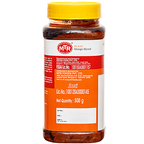 MTR Pickle - Mango Sliced, 500 g Jar 