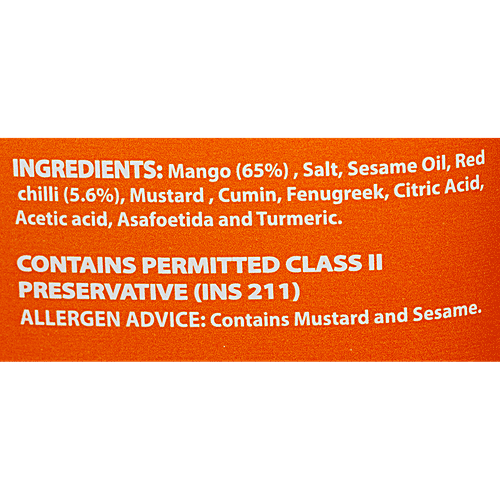 MTR Pickle - Mango Sliced, 500 g Jar 