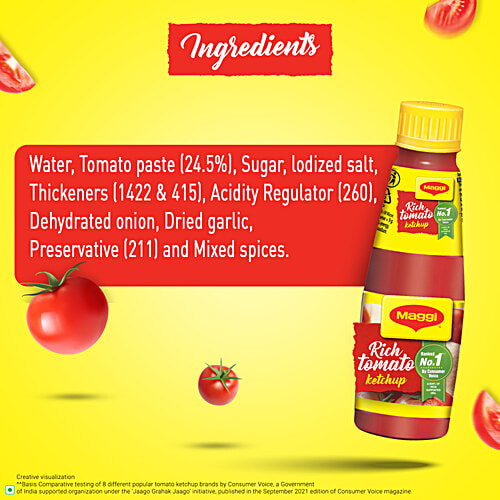 Maggi Rich Tomato Ketchup, 190 g Bottle
