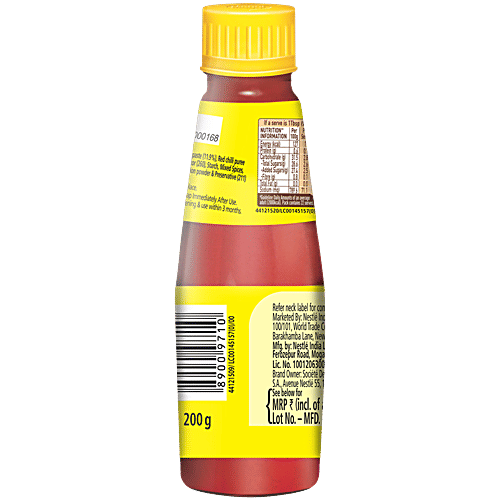 Maggi Hot & Sweet Tomato Chilli Sauce, 200 g Bottle Perfect Blend of Tomatoes & Chillies
