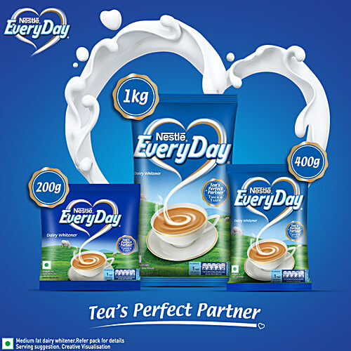 Nestle EveryDay Dairy Whitener, 400 g  Medium Fat Milk Powder, Thick & Tasty