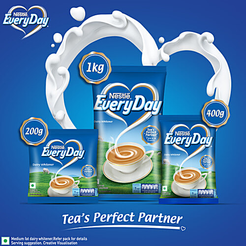 Nestle EveryDay Dairy Whitener, 200 g  Thicker & Tastier, Medium Fat Milk Powder