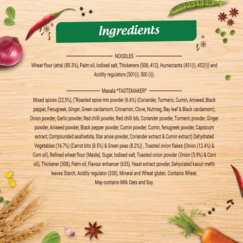 MAGGI  Nutri-Licious Masala Veg Atta Noodles - Herbs & Spice Blend, Iron & Fibre Rich, 290 g (Pack of 4) Source of Fibre & Iron, 20 Spices & Herbs