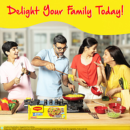 MAGGI  Masala Instant Noodles Vegetarian, 70 g Pouch 