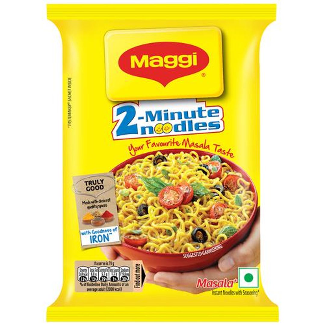 MAGGI  2-Min Masala Instant Noodles, 70 g Pouch