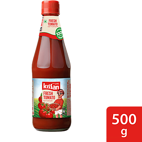 Buy Kissan Fresh Tomato Ketchup 500 Gm Bottle Online At Best Price of