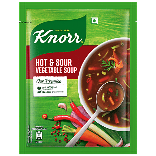Knorr Hot & Sour Vegetable Soup, 41 g  No Added Preservatives, Real Vegetables