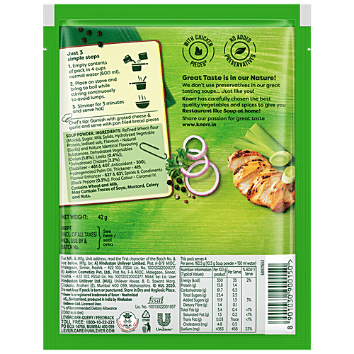 Knorr Classic Chicken Delite Soup, 42 g  No Added Preservatives