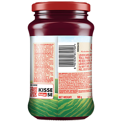 Buy Kissan Mixed Fruit Jam 500 Gm Online At Best Price of Rs 175