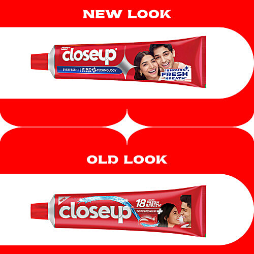 Closeup Toothpaste, 150 g  Zinc Fresh Technology,  Long lasting 18 Hours Of Fresh Breath & White Teeth