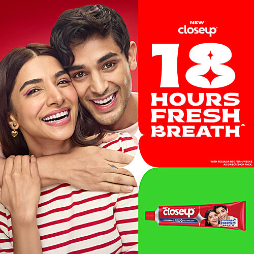 Closeup Toothpaste, 150 g  Zinc Fresh Technology,  Long lasting 18 Hours Of Fresh Breath & White Teeth