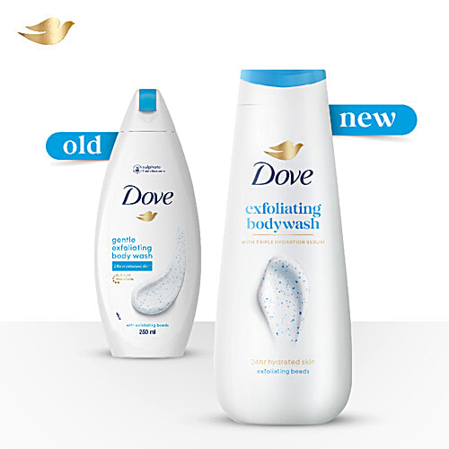 Dove Gentle Exfoliating Nourishing Body Wash, 190 ml  