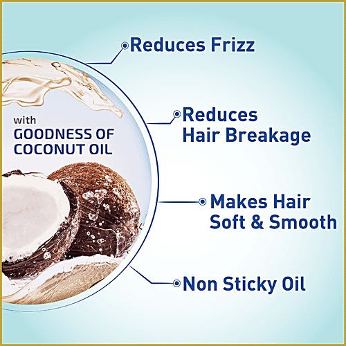 Clinic Plus Nourishing Non-sticky Hair Oil - Reduces Hair Breakage, With Goodness of Coconut Oil, 100% Pure, 200 ml  100% Pure