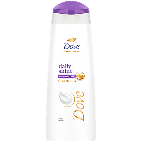 Buy Dove Shampoo Hair Therapy Daily Shine 80 Ml Online At Best Price of