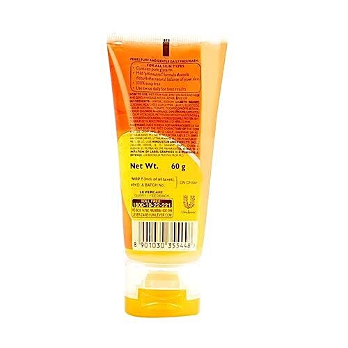 Pears Pure & Gentle Daily Cleansing Face wash, 60 g  