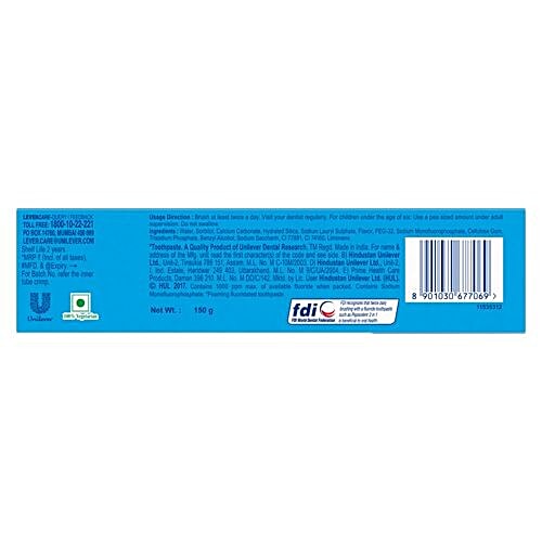 Pepsodent Toothpaste - 2 In 1, Cavity Protection, 150 g  