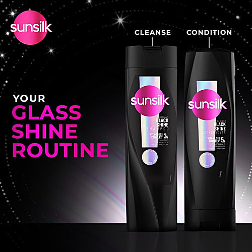Sunsilk Radiant Black Shine Shampoo, 80 ml  