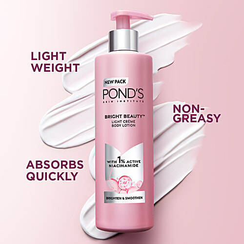 Ponds Triple Vitamin Moisturising Body Lotion, 275 ml Vitamins B3, E & C, Moisturiser for Dry Skin