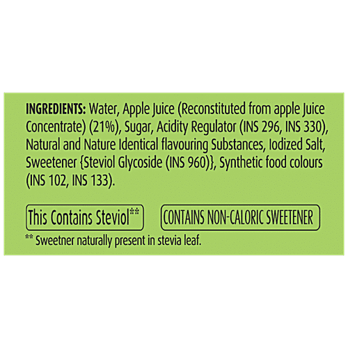 Del Monte Fruit Drink - Green Apple, 240 ml Zero Fat