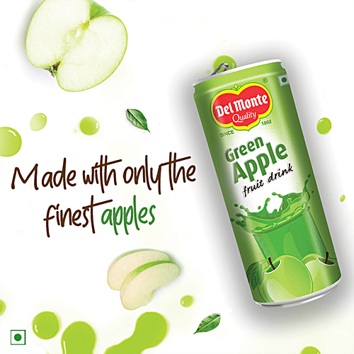 Del Monte Fruit Drink - Green Apple, 240 ml Zero Fat
