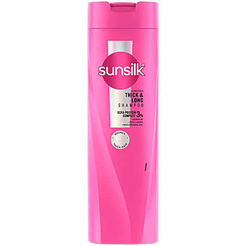 Sunsilk Luscious Thick & Long Shampoo, 80 ml  Bouncy, Thick Hair