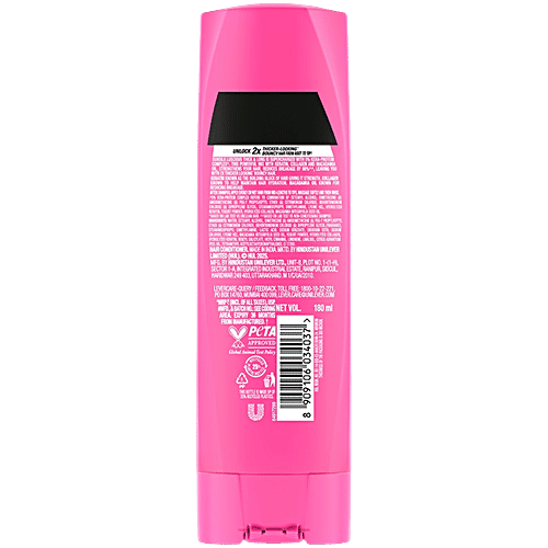 Sunsilk Luscious Thick & Long Conditioner, 180 ml  5% Kera-Protein Complex, With Keratin/Collagen/Macadamia Oil, For Bouncy & Thick Hair